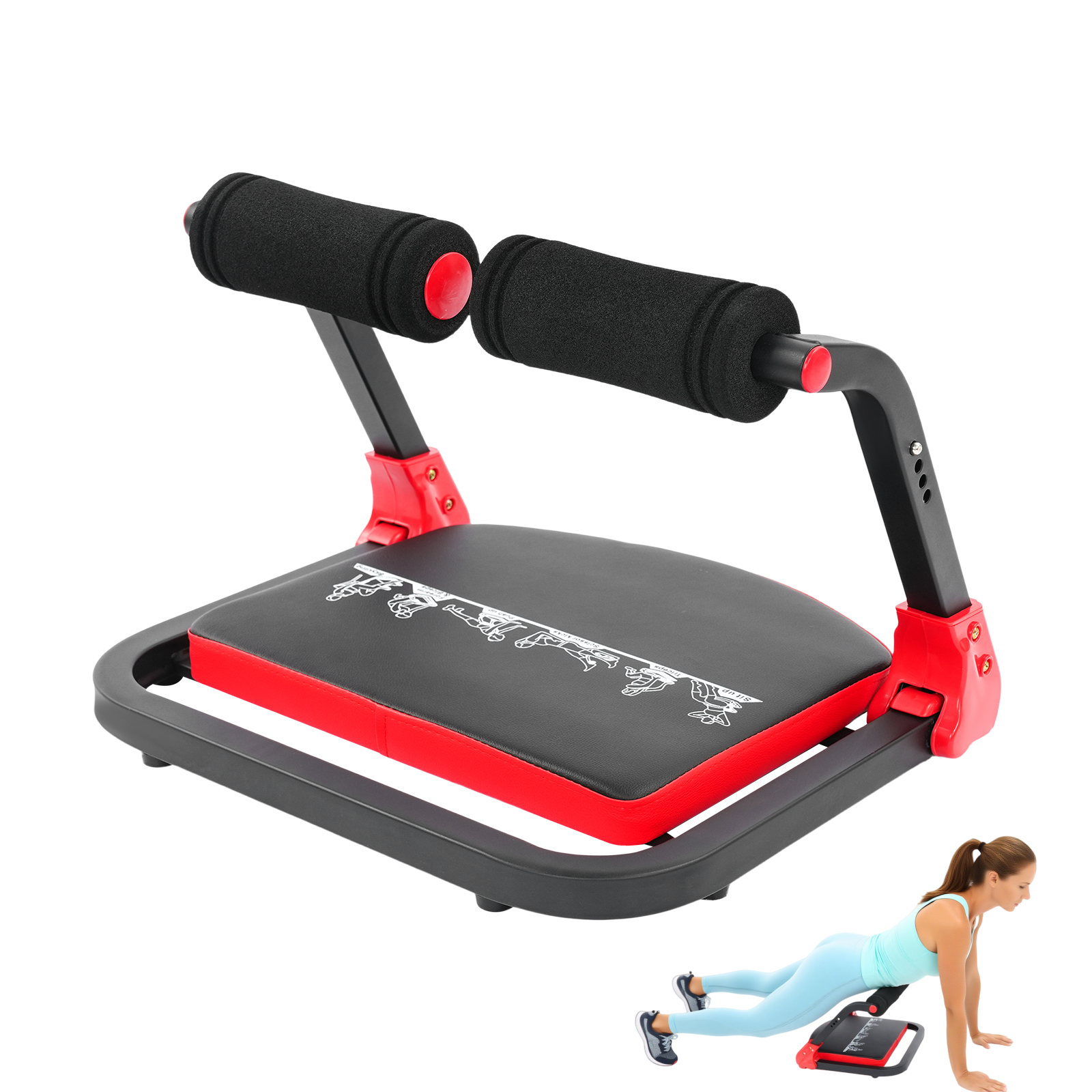 Sports Equipment Nearby - Abdominal Exerciser Foldable Multifunctional Ab Machine